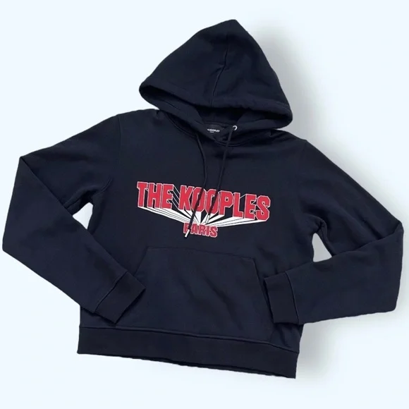 The Kooples Navy and Red Hoodie - Picture 5 of 7